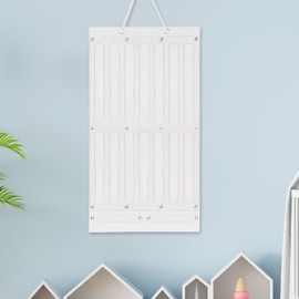 Eigell Wall Hanging Hair Clip Organizer, Hair Clip Holder Hair Clips Storage Hanger for Wall Door Closet, White