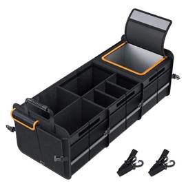 Organizador De Almacenamiento De Maletero, Organizador De Maletero Y Asiento Trasero, Organizador De Almacenamiento De Carga Oxford Impermeable 600D  
