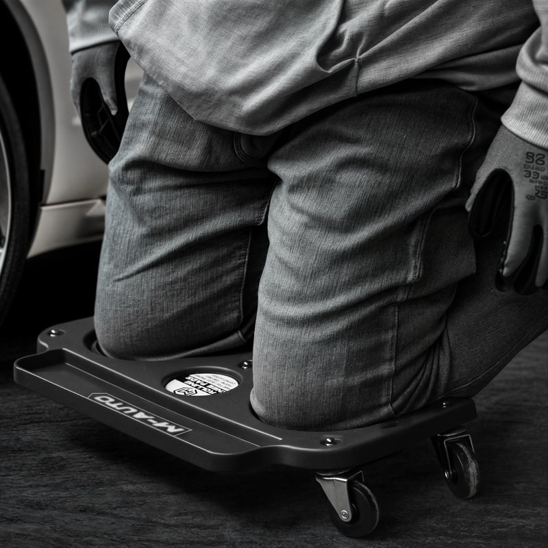 M-AUTO Rolling Knee Creeper Durable Knee Pads with Full 360