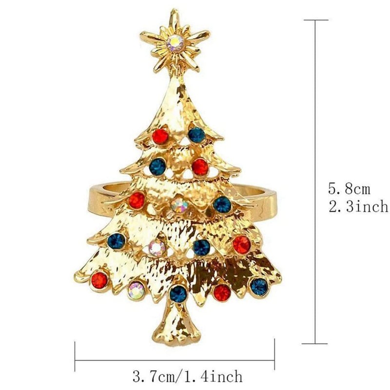 12Pcs Christmas Napkin Button Napkin Ring Napkin Ring Cloth Ring