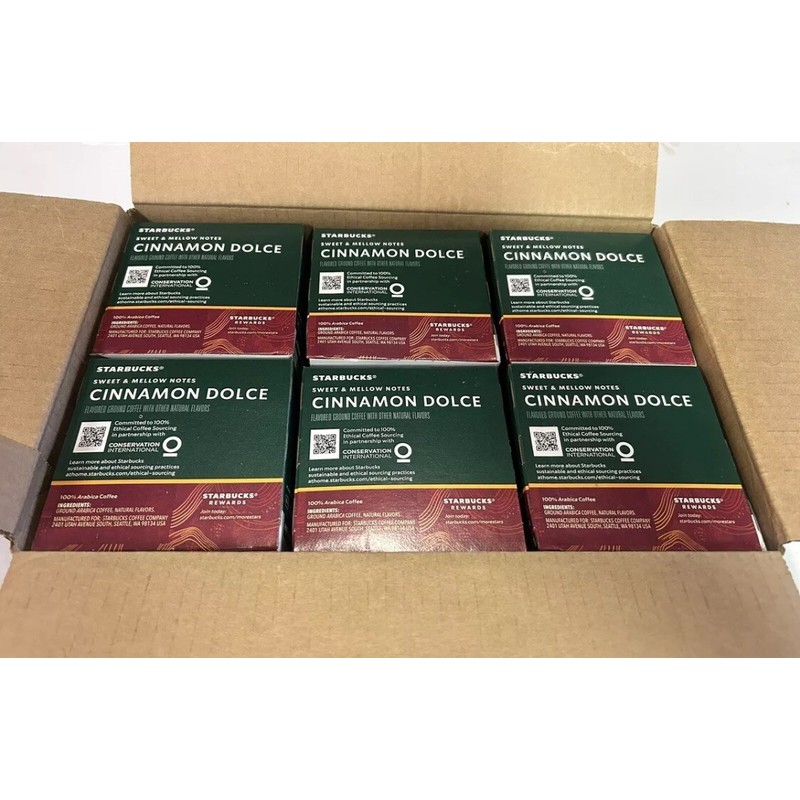 Starbucks 60 Starbucks Cinnamon Dolce Flavored Coffee K Cups Keurig