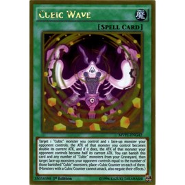 Yu-Gi-Oh! - Cubic Wave (MVP1-ENG42) - The Dark Side of Dimensions Movie Pack Gold Edition - 1st Edition - Gold Rare