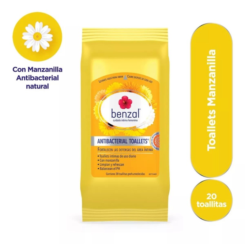 Benzal Toallitas Humedas Benzal Manzanilla