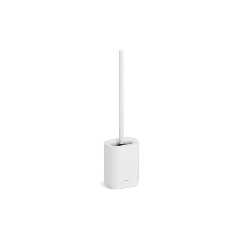 Escobillero de Inodoro Pure Blanco con Silicona TPR y Acero