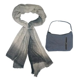 Stein Mart New Stein Mart Womens Shawl Wrap Beige Black Color One Size With Travel Bag