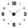 3D DIY Luminous Dial Drill-free Acrylic Frameless Silent Wall Clock