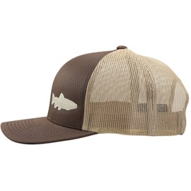 LINDO Trucker Hat - Trout Fishing 2.0 (Brown/tan)