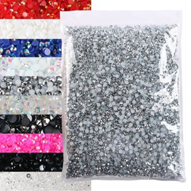 25000pcs Bulk Resin Rhinestone,Wholesale Flat Back Jelly AB Resin Rhinestones, Bling Glitter Diamond Stone for Mugs, Bottles, Tumblers, Craft Decoration