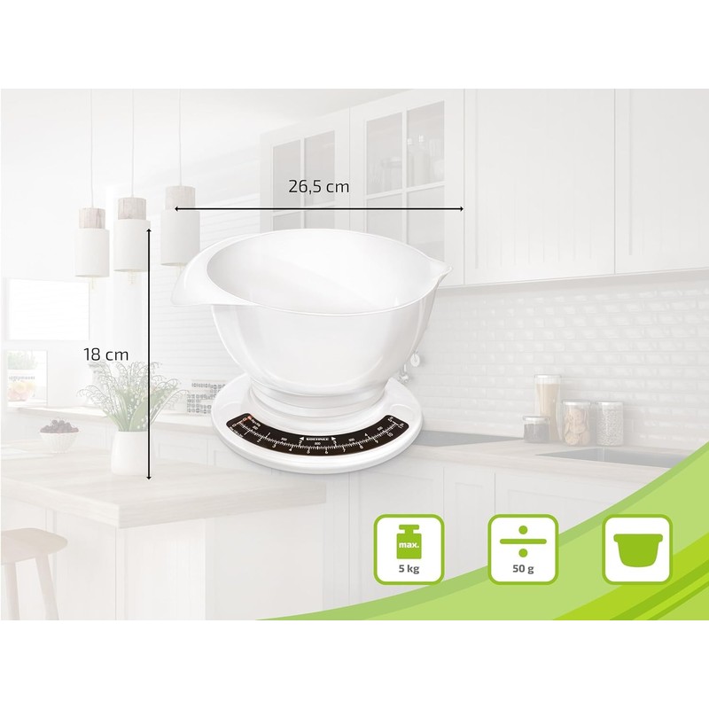 Soehnle Culina Pro Analogue Kitchen Scales with 2.5 L Mixing
