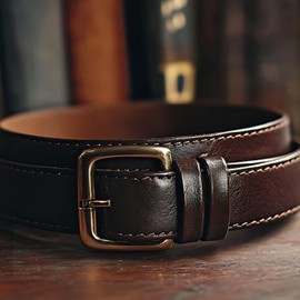 4 Pack Belt Loop Keepers, Leather Loop Keeper Accessories Belts Straps Holder Retainer Band Cowhide Leather Loop Keeper for 1.5'' Wide Belts Buckle to Hold Extra Length Straps in Place Pants Black Red