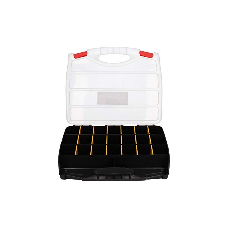 Tool Storage Case with 21 Adjustable Compartments Organiser Plastic Case