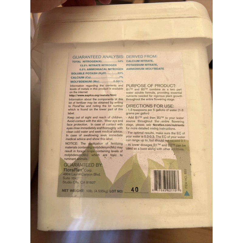 Floraflex Nutrients COMBO NUTRIENTS | BLOOM B1™ | B2™ 10