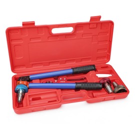 iCrimp IWS-1960DT ProPEX Expansion Tool Kit, Auto Rotation PEX-a Tubing Expander with 1/2'', 3/4'', 1'' Auto Rotation Expansion Heads and PEX Tubing Cutter