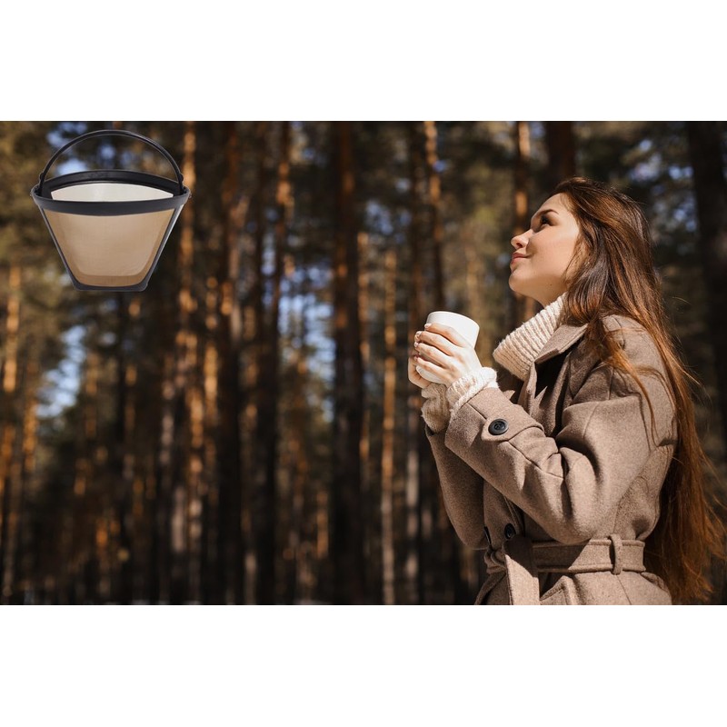 Gold Coffee Filter fits Cuisinart, Mr. Coffee, Ninja, Hamillton BBeach,