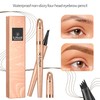 HOUSN Gray Eyebrow Pencil Liquid Eyebrow Pencil Four-Pointed Eyebrows, Smudge-Proof,