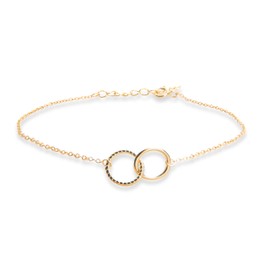 18K Gold Plated Sterling Silver Bracelet For A Special Sister, Christian Gift For Sister, Proverbs 3:15 Bible Verse Double Circle Bracelet For Sister In Law, Christian Unbiological Sister Gift