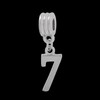 Birthday Age 7 Zero Number Dangle Pendant Charm for Charm