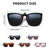 Long Keeper Polarized Clip on Sunglasses Over Prescription Women Men