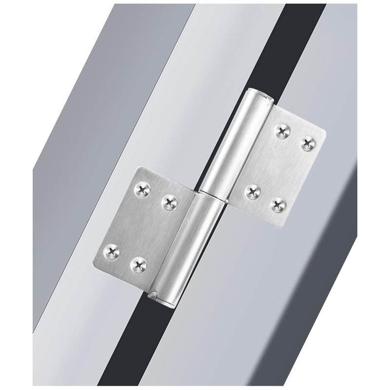 2PCS 4 Inch Stainless Steel Flag Hinge Folding Hinges Left