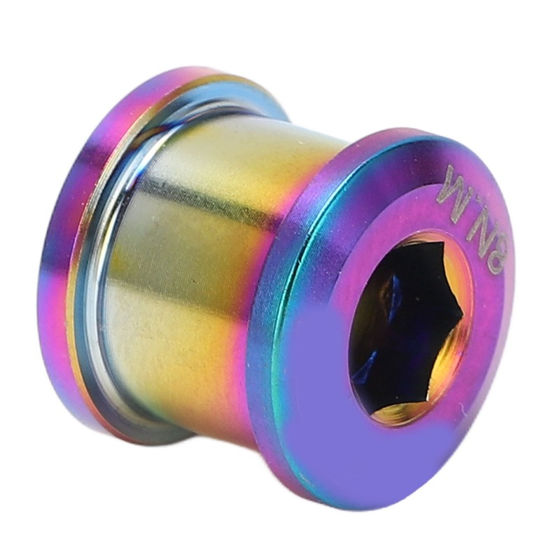 5Pcs 6.5mm Bike Single Chainring Screw Titanium Alloy Rust Protection