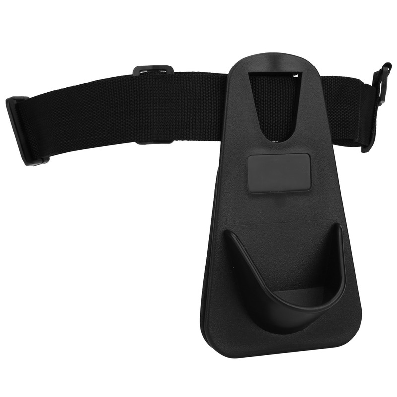 Black Professional Lightweight Adjustable Fishing Rod Holder Waist Belt Strap