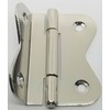 Furniture Knowledge LARGE POLISHED NICKEL Hoosier Cabinet Hinge 3/8 Offset