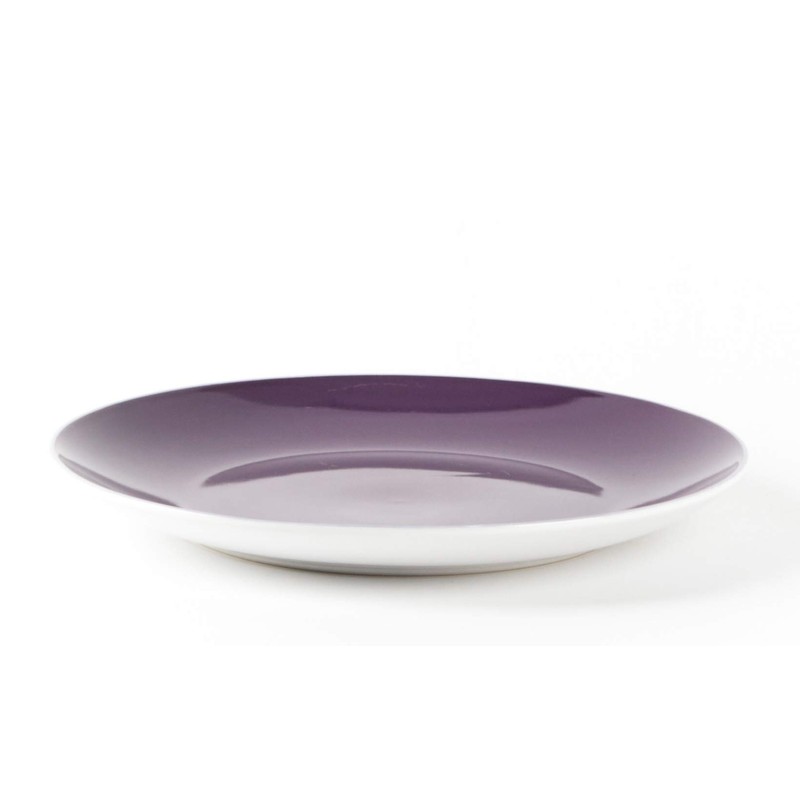 HomeVss, Stoneware Coupe Shape 18pc Dinnerware Set, Outside White +