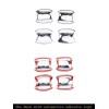 autotrim000 For Toyota Tacoma 2016-2023 Chrome Side Door Handle Bowl