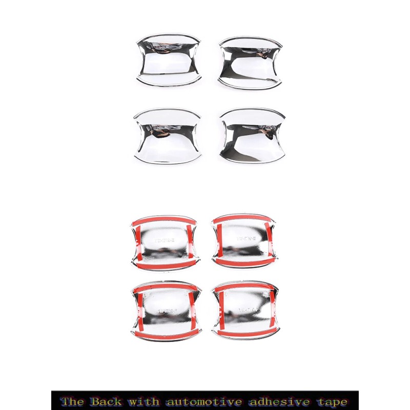 autotrim000 For Toyota Tacoma 2016-2023 Chrome Side Door Handle Bowl