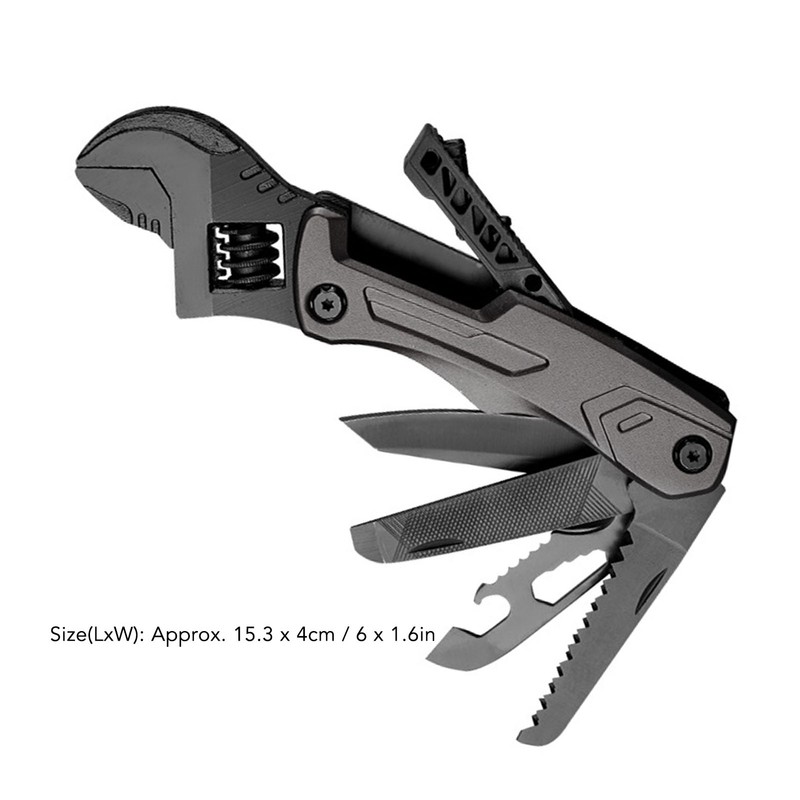 Multitool Wrench Adjustable Multifunctional Stainless Steel Combination Tool Portable for