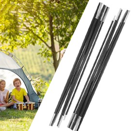 Fiberglass Tent Poles 4.9M, 2 Pieces of Lightweight Tent Rod, Universal Tarp Poles for Awnings, Tent Poles, Replacement Poles for Camping Hiking Accessories