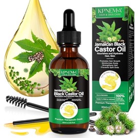 Aceite De Ricino Negro Jamaicano Para El Crecimiento Del Cabello, Aceite De Ricino Natural Prensado En Frío Multiusos Orgánico Para Cabello Y Piel,...