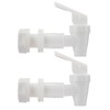 HLGHLG 2-Pack White BPA-Free Replacement Water Faucet, Ceramic Spigot for