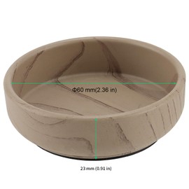 FUNSUEI 16 PCS 6cm Rubber Base Castor Cups, Protector for Floor & Furniture Cups for Wooden Floors, Round Furniture Castor Cups Sofa Feet Cups for Chair, Sofa, Table, Bed