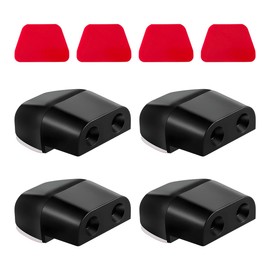 BWBWND 4 PCS Deer Whistles for Cars, Save Deer Avoid Collisions Animal Alert Device with Rubber Mounts, Universal Vehicle Horn Sensor Compatible with Trucks Motorcycles SUVs (Black)