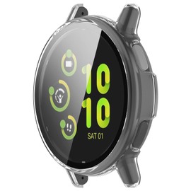 FanTEK Compatible for Garmin Vivoactive 5 Watch Case for Women Men, Scratch Resistant Shock Absorbing Case, Clear