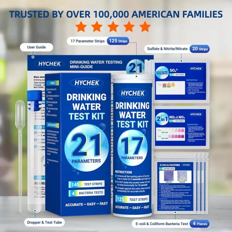 Hycheck HYCHEK 21 in 1 정확한 식수 테스트 키트 145