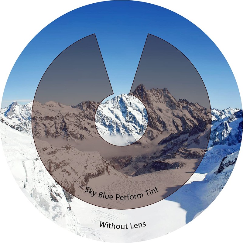 Tintart Oakley Holbrook Mix Polarized Etched Performance Lenses, Sky Blue