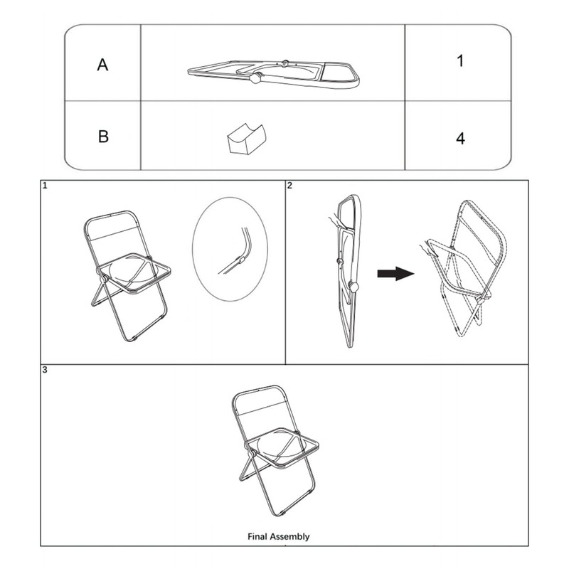 Canglong Folding Chair 2 Pack, Foldable Chairs with Sturdy Metal