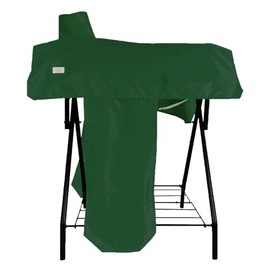 BARN & STABLE Waterproof 420D Oxford Horse Saddle Cover Heavy-Duty Dustproof Horse Saddle Protector with 6 Elastic Straps Fits Most Western and English Saddles 8 Colors