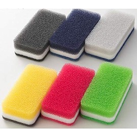 Duskin Kitchen Sponge (New Color Navy) 6 Color Set Antibacterial Type