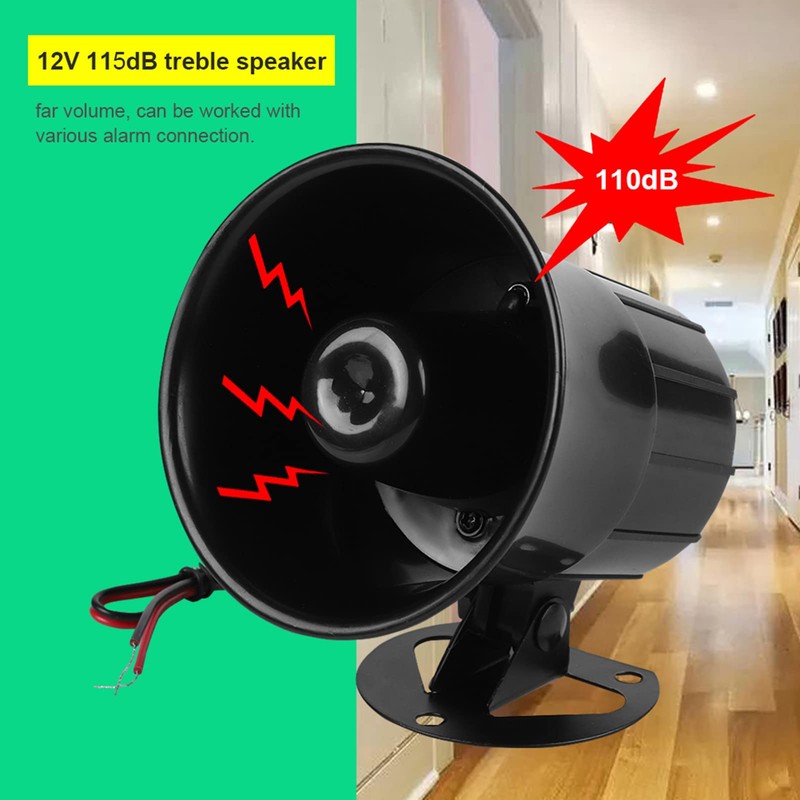 Joyzan Siren Horn, Wired Alarm Horn 15W 20W DC 12V