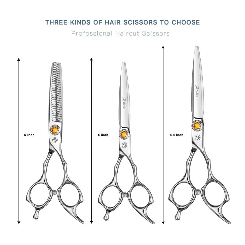 M.steve Professional Hair Cutting Scissors 6 Inch, VG10 Stainless Steel