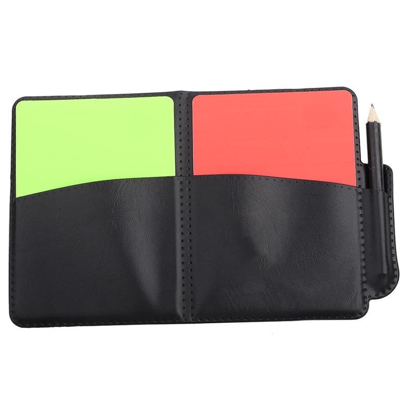 Akozon PVC Soccer Match Football Game Referee Red and Fluorescent
