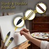 10Pcs Watercolour Brushes, Simulated Hair Artists Acrylic Paint Brush Set