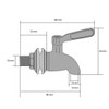 Beverage Dispenser Replacement Spigot Stainless Steel Polished Finished, Drink Dispenser