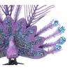 Christmas Concepts® 25cm (10") Purple Glitter Peacock Clip On Christmas