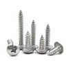 SHUNCHG Pack of 20 Silver M6 x 30 mm Self-Tapping Wood Screws Made of 304 Stainless Steel, Round Head with Flange, Mushroom Head Mounting Screws, Drilling Screws