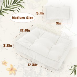 M&G House Newborn Photography Props Mattress Pillow Photography Baby Photoshoot Props Bed Mattress Bed Mat Medium (White)