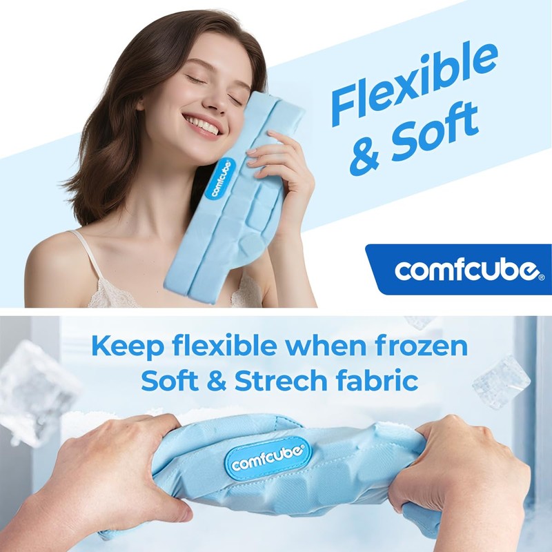 Comfcube Neck Ice Pack Wrap for Cervical Pain and Cooling,